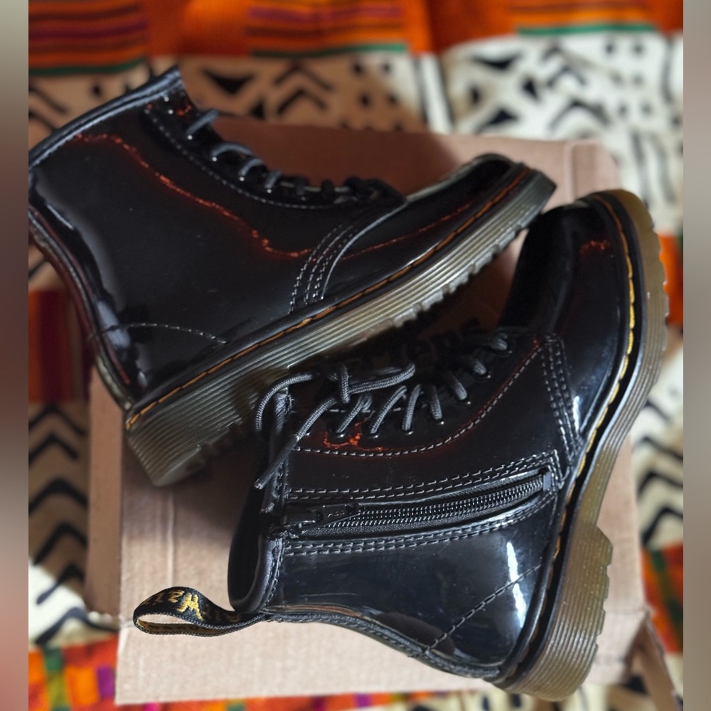 Dr. Martens Black Softy T Boots - Picture 3 of 5